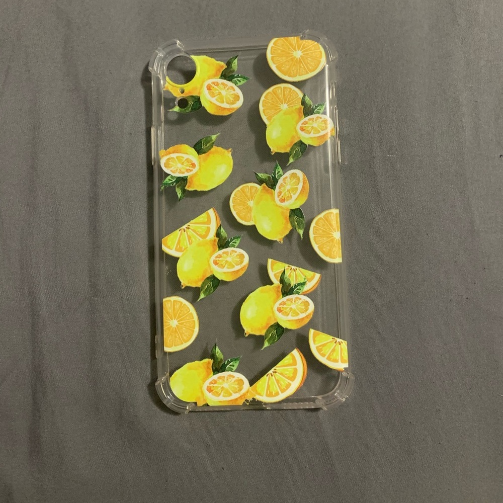 iPhone XR Clear Lemon Phone Case